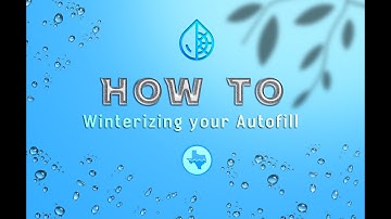 How To : Winterizing your Autofill - Preventing Freeze Damage 🧊 #autofill #howto #pool #winterize