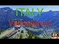 Alpe Palù, Valmalenco, Lombardia, Sondrio, Itally, autumn 2023, Landscape 8K Drone cinematography AI