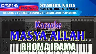 MASYA ALLAH KARAOKE RHOMA IRAMA YAMAHA PSR S770