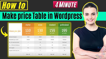 How to make price table in wordpress 2026