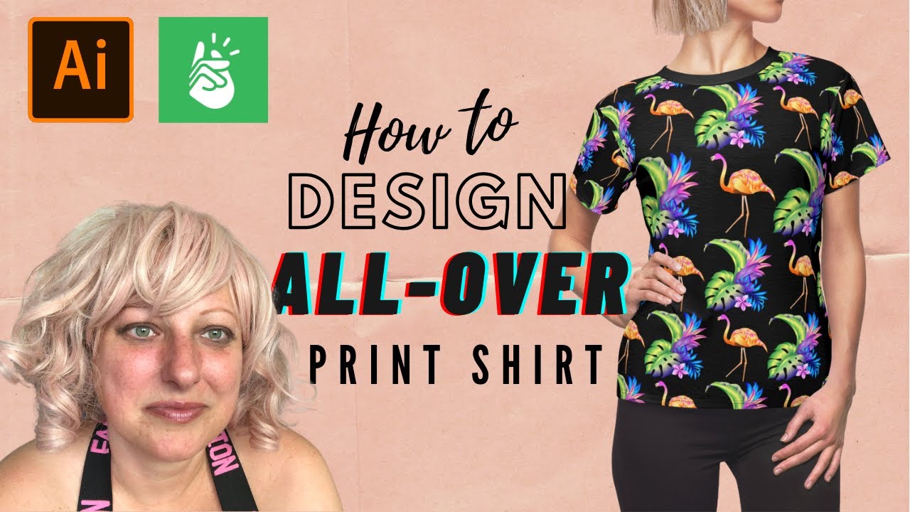 How to Design All Over Print Shirt - How to create allover pattern