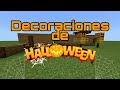 Como hacer decoraciones de halloween en MINECRAF!!