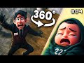 Squid Game 360° Final Game / He Sacrificed Himself For BABY / Animation S3 / Scary VR 360 Video