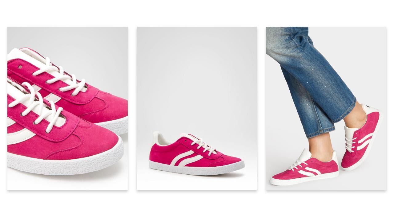 dark pink trainers
