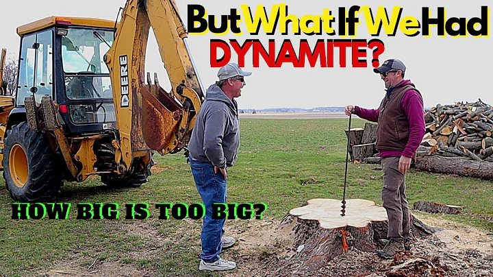 The Biggest Stump I've Ever Tackled With A Backhoe...