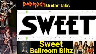 Ballroom Blitz - Sweet - Guitar + Bass TABS Lesson (Rewind)