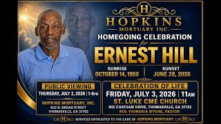 Ernest Hill Celebration of Life Service