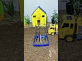 🚜 Real Working Mini Mixer Machine Making Concrete Pillar | Diy Project #shorts #youtubeshorts