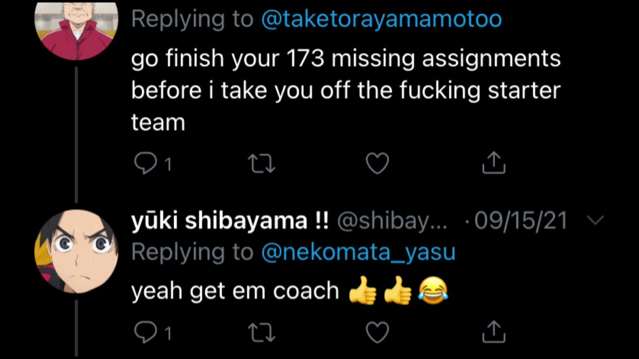 the long awaited haikyu!! twitter video…