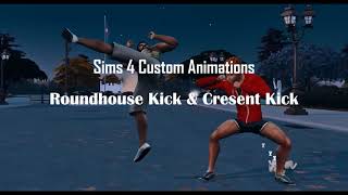 [The Sims 4] Martial Arts Kicks 1.0 - Custom Animation/Interaction Pack