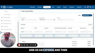 ControlQore - Creating A Manual Journal Entry