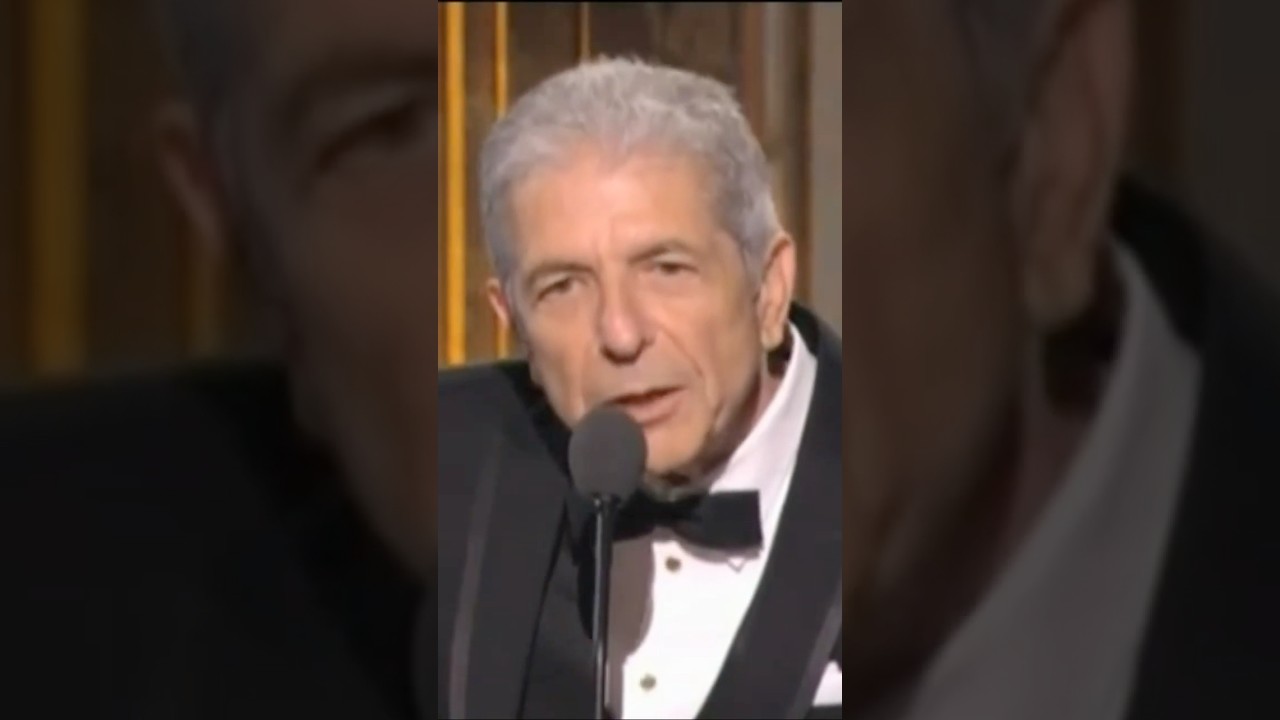 Leonard Cohen was inducted into the Rock and Roll Hall of Fame in 2008 by Lou Reed. #leonardcohen