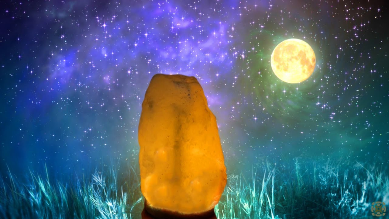 Positive Aura Cleanse Chakra Clearing  Manifest Miracles  Healing Salt Lamp Music