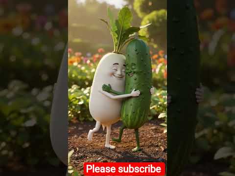Funny Human Face Vegetables Talking Veggies Dance Mini Fruit Ai generate aishorts funny