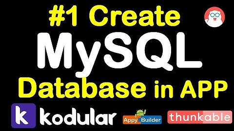 #1 How to use MYSQL database in our application kodular,appybuilder.