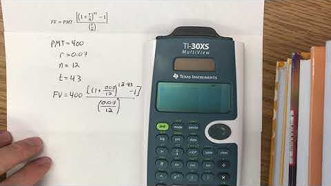 FV Annuity Formula part 1 - Finance - MATH 125 Calculator Tutorials