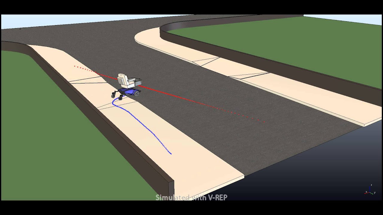 Road crossing of an Autonomous WheelChair - YouTube