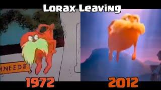 The Lorax Leaving Old and New But All The Time Flies Meme | Side by Side Comparison