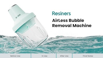 Resiners AirLess Bubble Removal Machine Tutorial