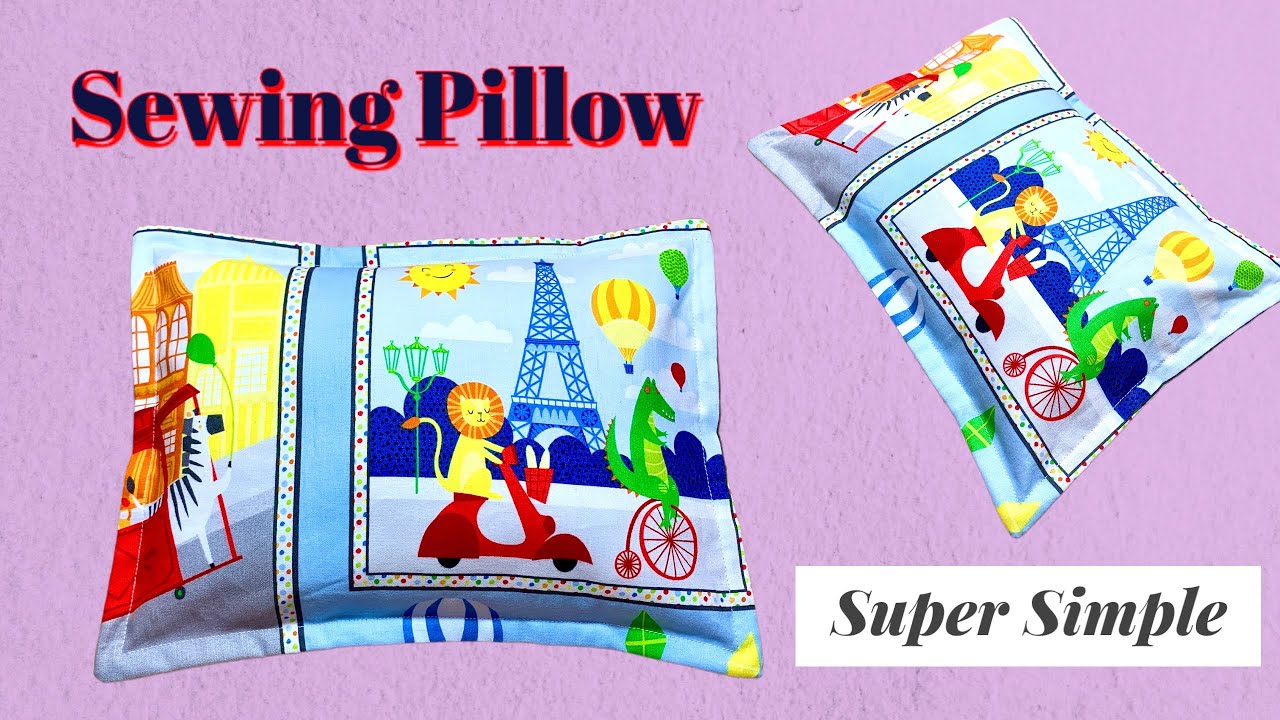 Tự May Gối Cho Bé Siêu Nhanh HOW TO SEW A PILLOW REALLY fast DIY