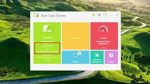 Windows 10   How to Find Your SNID   Serial Number   Acer Care Center