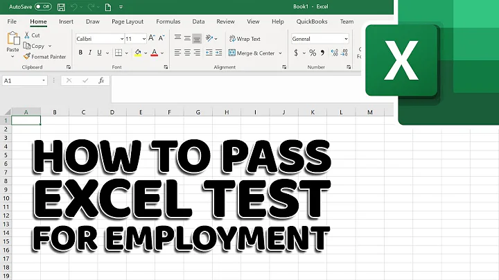 How to Pass Excel Assessment Test For Job Applications - Step by Step Tutorial with XLSX work files