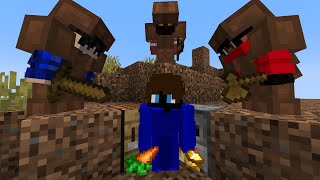 Minecraft Crafter VS 3 Hunters