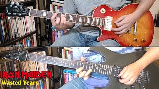 Wasted Years (by Iron Maiden) Guitar Tracks Cover