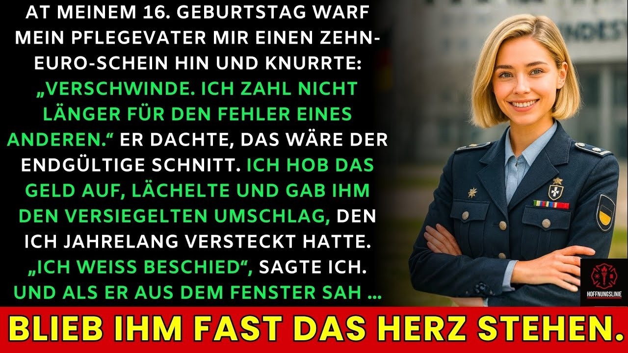 Zu meinem 16. warf mein Vater 10 € – ich gab ihm einen Umschlag, er sah raus und wurde blass...