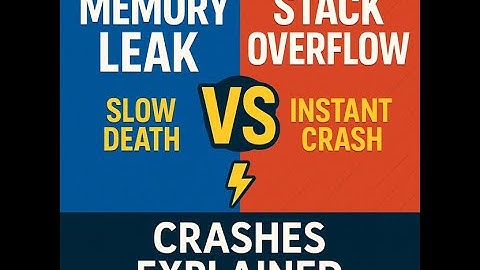Memory Leak vs Stack Overflow – Crashes Explained in 2 Minutes!