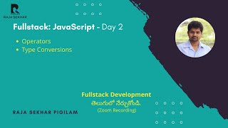 JavaScript - Operators & Type Conversions