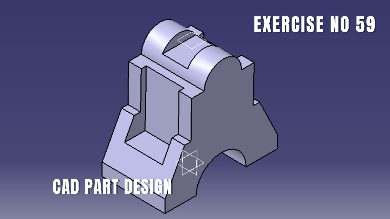 CAD Design Exercise 59 | Catia v5 tutorial exercise I Part Design ...