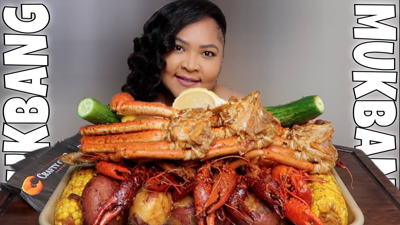 GIANT 5 POUND SEAFOOD BOIL BY CRAFTY CRAB FORT LAUDERDALE | Shai Snacks - YouTube