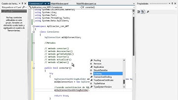Aplicación en WPF y SQL Server Parte 03 (Opción B). Autenticación con SQL Server