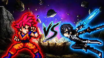 Goku DBS V3.5 (all form) VS Kirito V2 (3 forms) in Jump Force Mugen 😱