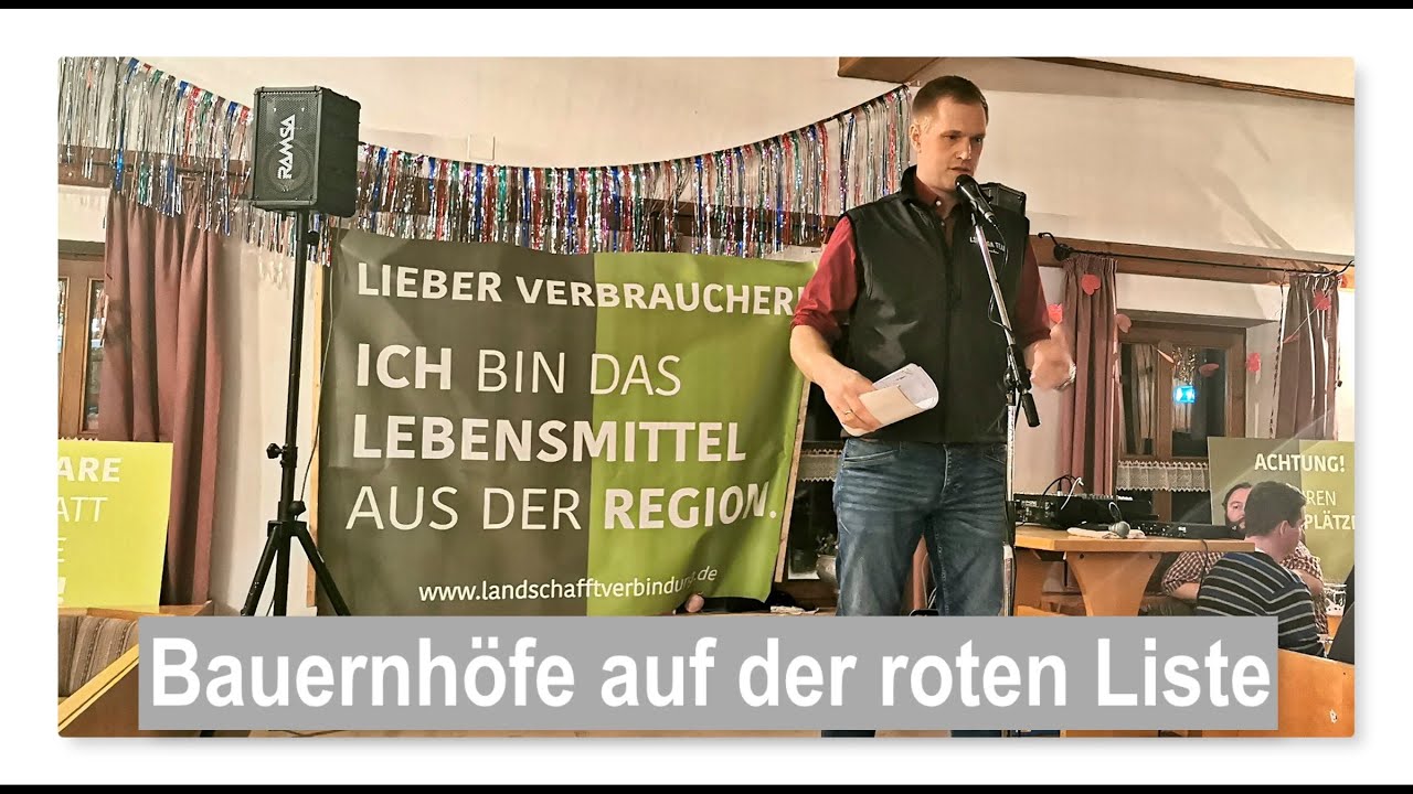 Bauernhöfe auf der roten Liste – Vortrag und Diskussion in Moosen von Land schafft Verbindung