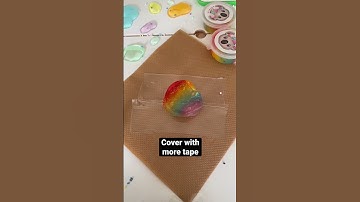 Jelly slime squishy using nano tape 🌈 #satisfying #diy #nanotape #crafts #aesthetic