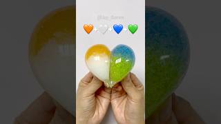 개구리알 반반🧡+🤍+💙+💚하트 말랑이_Heart Squishy Diy With Orbeez And Nano Tape