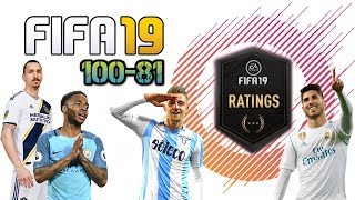 EA RELEASED NEW PLAYER RATINGS FOR FIFA 19 ULTIMATE TEAM!!! (100-81)