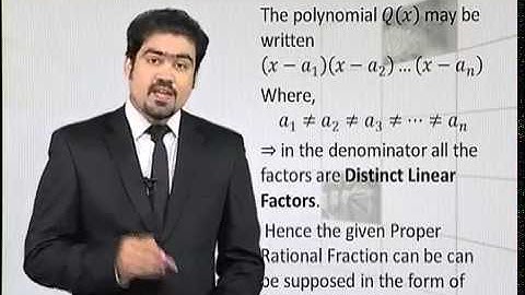 Math - Fsc Part 1 Chapter 5 Q(x) Has Only Non-repeated Linear Factors - Math