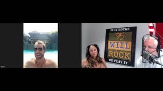 Chad Kroeger of NICKELBACK talks to Tom &amp; Leah from the WIIL ROCK Morning Show from his pool!!!
