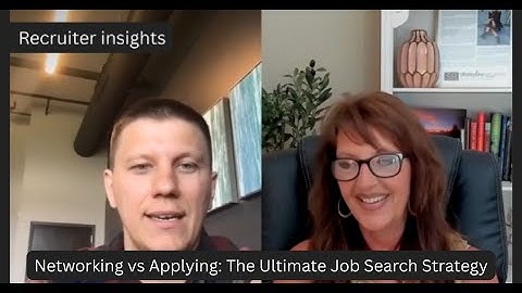 Networking vs Applying  The Ultimate Job Search Strategy for 2025