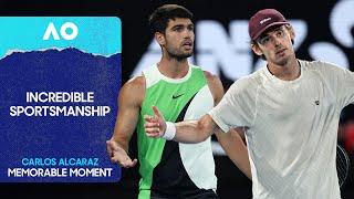 Carlos Alcaraz's Incredible Sportsmanship | Australian Open 2026 Quarterfinal