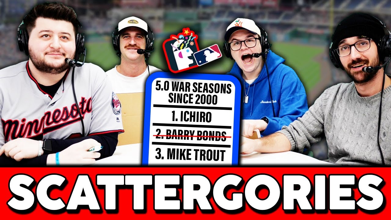 Naming MLB players with 5.0 WAR seasons since 2000 (Scattegories)