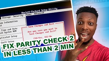 How to fix parity check 2, in less than 2 minutes