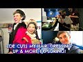 ZOE CUTS MY HAIR, DRESSING UP & MORE EXPLORING!