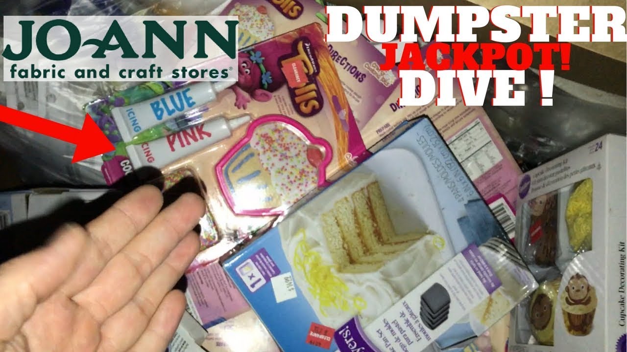 JACKPOT! Brand New Items In Joann Fabrics Dumpster! Dumpster Dive Night #73