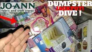 JACKPOT! Brand New Items In Joann Fabrics Dumpster! Dumpster Dive Night #73