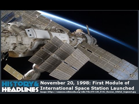 1998 년 11 월 : 국제 우주 정거장의 첫 번째 모듈 출시