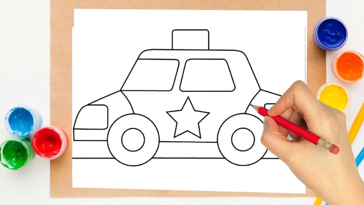 Car Colour Drawing | Car Fill Colour - YouTube